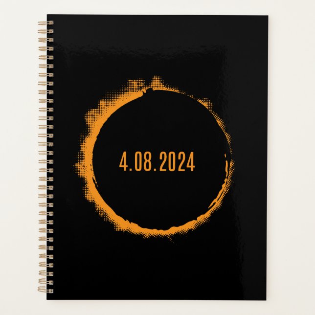 Total Solar Eclipse USA 8. April 2024 Planer (Vorderseite)