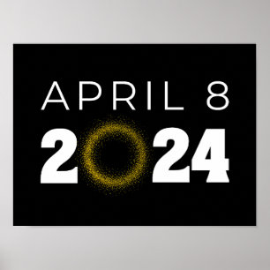 Total Solar Eclipse USA 8. April 2024 Poster