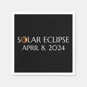 Total Solar Eclipse USA 8. April 2024 Serviette
