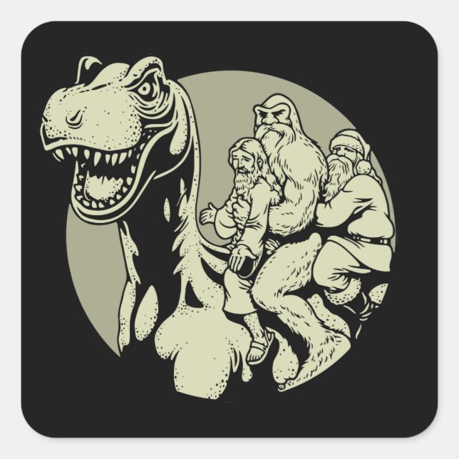 Total True Stuff Quadratischer Aufkleber (Vorderseite)