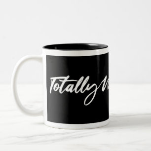 Total Woke Fashion Signature Schwarze Kaffeetasse