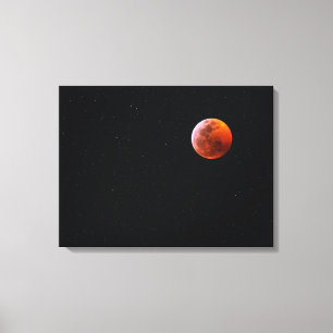 Totale Blutmondfinsternis Big Island Hawaii Leinwanddruck