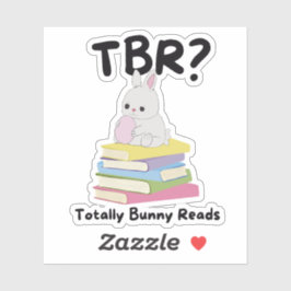 Totale Bunny Reads TBR Aufkleber - Niedliche Paste