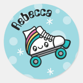 Totale Cute Doodles Roller Skate Aufkleber