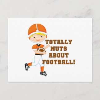 Totale Nüsse über Fußball Postkarte