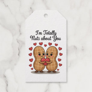 Totale Nüsse über Sie - Niedliche Liebe für Erdnüs Geschenkanhänger