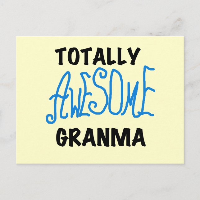 Totale Phantastische Granma Blue Tshirts Geschenke Postkarte (Vorderseite)