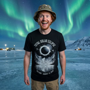 Totale Sonnenfinsternis 12. August 2026 Bigfoot Al T-Shirt