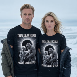 Totale Sonnenfinsternis 12. August 2026 Island Big T-Shirt
