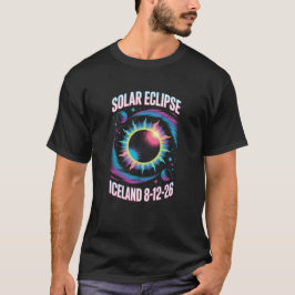 Totale Sonnenfinsternis 12. August 2026 Island Tee