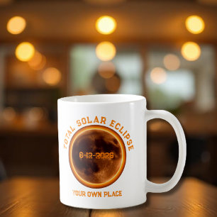 Totale Sonnenfinsternis 12. August 2026 Kaffeetasse