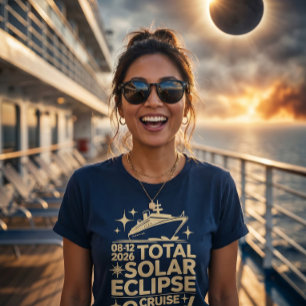 Totale Sonnenfinsternis 12. August 2026 Kreuzfahrt T-Shirt