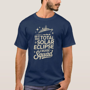 Totale Sonnenfinsternis 12. August 2026 Kreuzfahrt T-Shirt