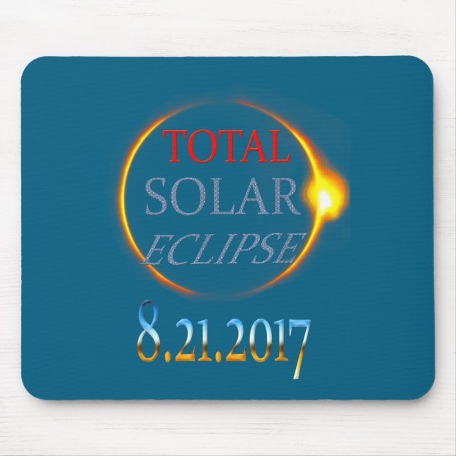 Totale Sonnenfinsternis 2017 Mousepad (Vorne)