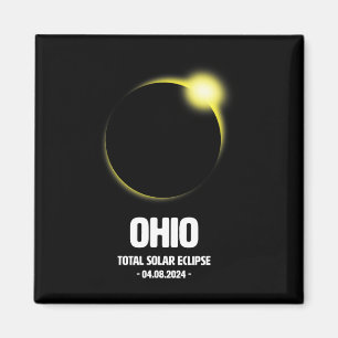 Totale Sonnenfinsternis 2024 04.08.24 Ohio  Magnet