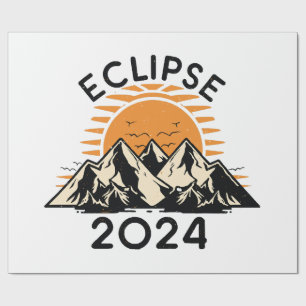 Totale Sonnenfinsternis 2024 Geschenkpapier