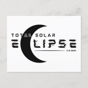 TOTALE SONNENFINSTERNIS 2024 POSTKARTE