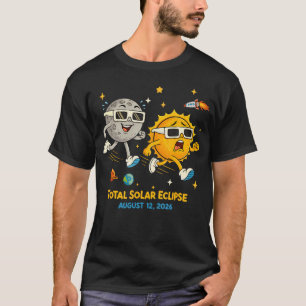Totale Sonnenfinsternis 2026 12. August Astronomis T-Shirt