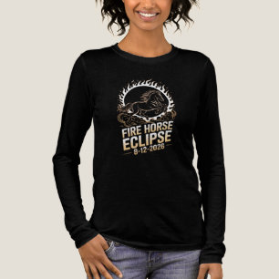 Totale Sonnenfinsternis 2026 Feuerpferd-Geburtstag Tri-Blend Shirt