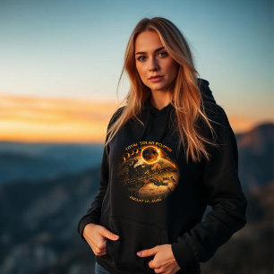 Totale Sonnenfinsternis 2026-Pfad der Totalität Hoodie