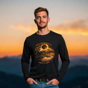 Totale Sonnenfinsternis 2026-Pfad der Totalität T-Shirt