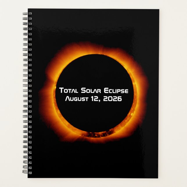Totale Sonnenfinsternis 2026 Planer (Vorderseite)