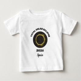 Totale Sonnenfinsternis 2026 Totalität Baby T-Shir T-shirt