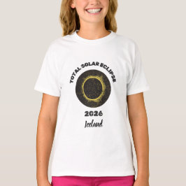 Totale Sonnenfinsternis 2026 Totalitäts Mädchen T- T-Shirt