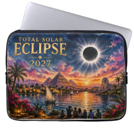 Totale Sonnenfinsternis 2027 Ägypten Laptopschutzhülle