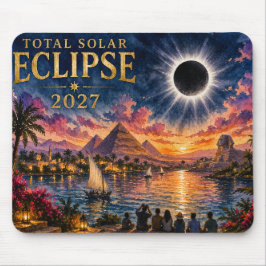 Totale Sonnenfinsternis 2027 Ägypten Mousepad