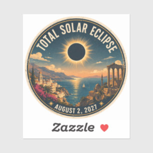 Totale Sonnenfinsternis 2027 Aufkleber