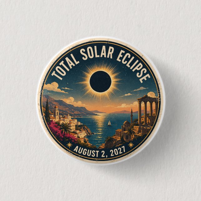 Totale Sonnenfinsternis 2027  Button (Vorderseite)
