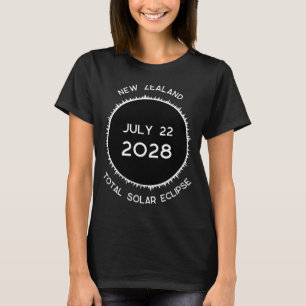 Totale Sonnenfinsternis 2028 Neuseeland T-Shirt