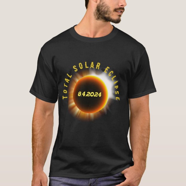 totale Sonnenfinsternis 8/4/2024 USA T-Shirt (Vorderseite)