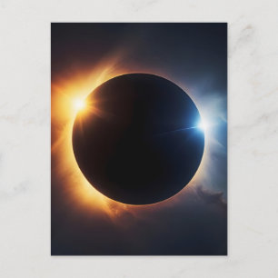 Totale Sonnenfinsternis am 12. August 2026 in Grön Feiertagspostkarte