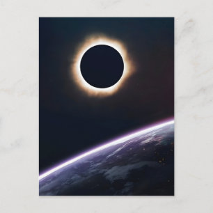 Totale Sonnenfinsternis am 12. August 2026 in Grön Feiertagspostkarte