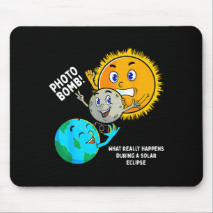 Totale Sonnenfinsternis Astronomie Kunstwerk Mousepad