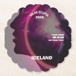 Totale Sonnenfinsternis August 2026 Text personali Untersetzer