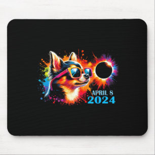Totale Sonnenfinsternis Chihuahua Hund Mousepad