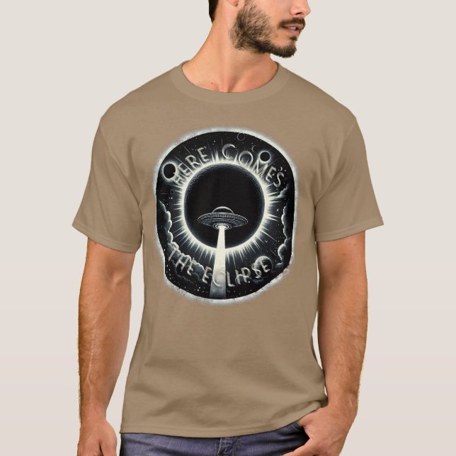Totale Sonnenfinsternis Hier kommt die Finsternis  T-Shirt (Vorderseite)