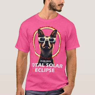 Totale Sonnenfinsternis Hund 8. April 2024 USA Ast T-Shirt