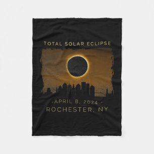 Totale Sonnenfinsternis in Rochester New York Vint Fleecedecke