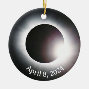 Totale Sonnenfinsternis Keramik Ornament