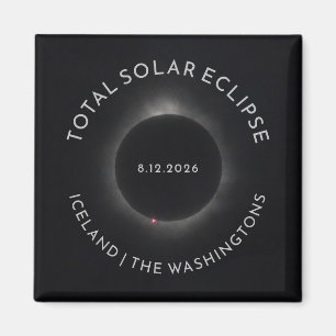 Totale Sonnenfinsternis Magnet mit individuellem T