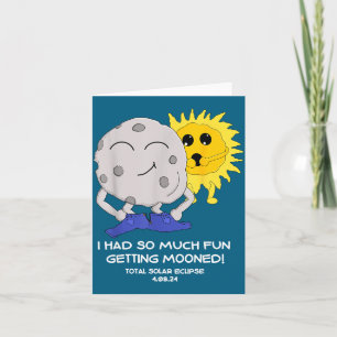 Totale Sonnenfinsternis Mond-Illustration Karte