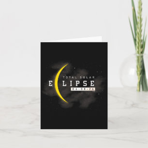 Totale Sonnenfinsternis Mondliebhaber Illustration Karte