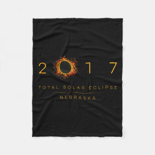 Totale Sonnenfinsternis Nebraska 2017 Fleecedecke