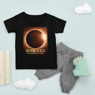 Totale Sonnenfinsternis Oklahoma 2024 Personalisie Baby T-shirt