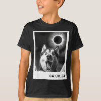 Totale Sonnenfinsternis Siberian Husky Design