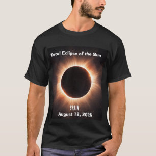 Totale Sonnenfinsternis Spanien 12. August 2026 T-Shirt